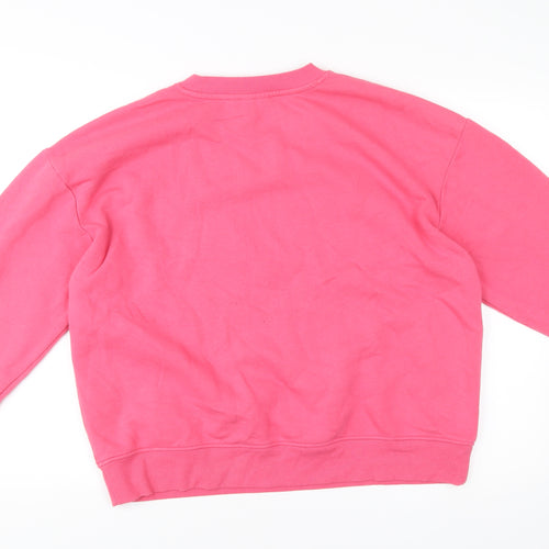 H&M Women’s Pink Venice Graphic Sweatshirt Size 12 Regular Fit