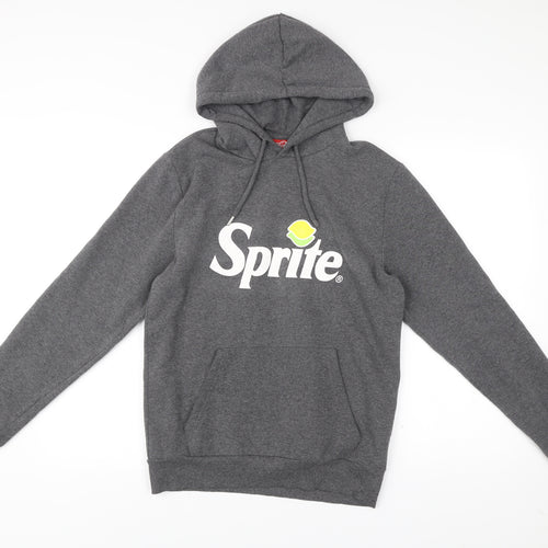 Coca-Cola Sprite Men's Grey Pullover Hoodie S Logo Graphic Jumper