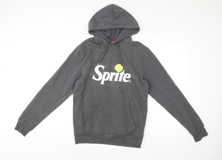 Coca-Cola Sprite Men's Grey Pullover Hoodie S Logo Graphic Jumper