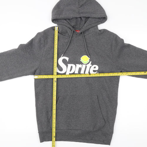 Coca-Cola Sprite Men's Grey Pullover Hoodie S Logo Graphic Jumper
