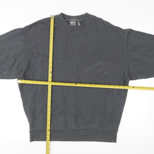 ASOS Men’s Grey Pullover Sweatshirt Size S Crew Neck Fleece Cotton