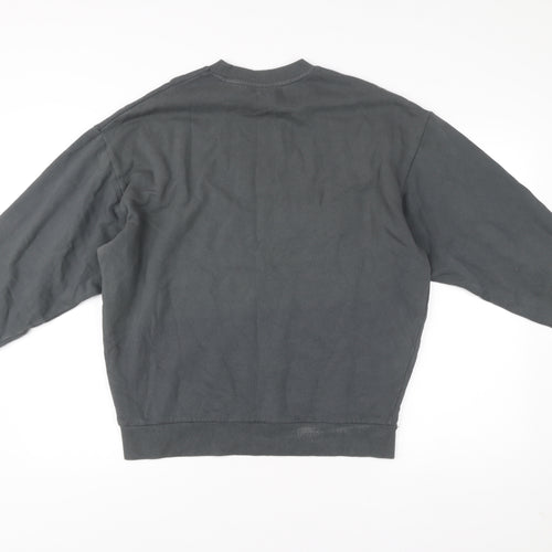ASOS Men’s Grey Pullover Sweatshirt Size S Crew Neck Fleece Cotton
