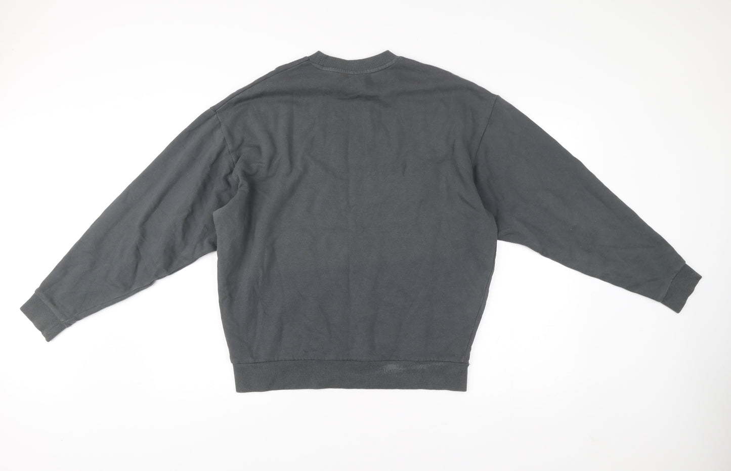 ASOS Men’s Grey Pullover Sweatshirt Size S Crew Neck Fleece Cotton