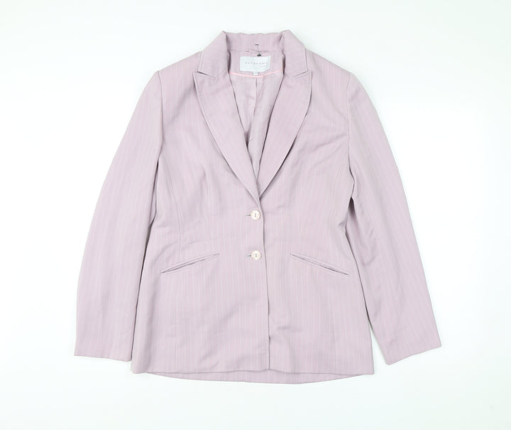 Autonomy Women’s Pink Pinstripe Blazer Size 12 Workwear Jacket