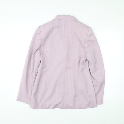 Autonomy Women’s Pink Pinstripe Blazer Size 12 Workwear Jacket