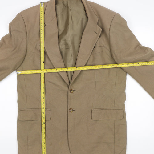 Burton Menswear Men's Beige Wool Blend 40 Long Blazer Jacket