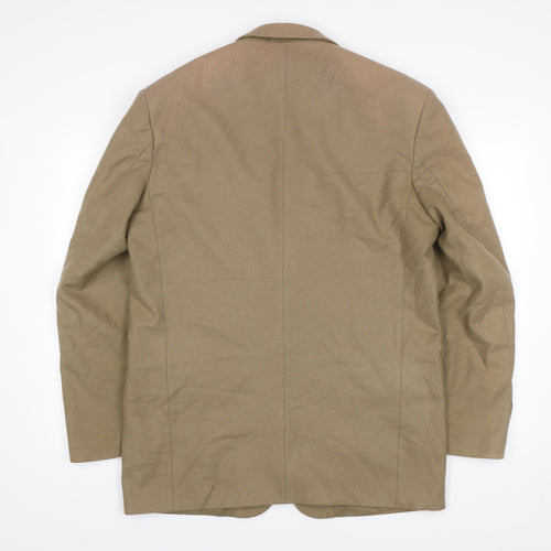 Burton Menswear Men's Beige Wool Blend 40 Long Blazer Jacket