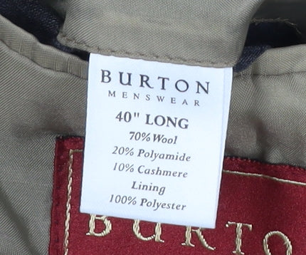 Burton Menswear Men's Beige Wool Blend 40 Long Blazer Jacket