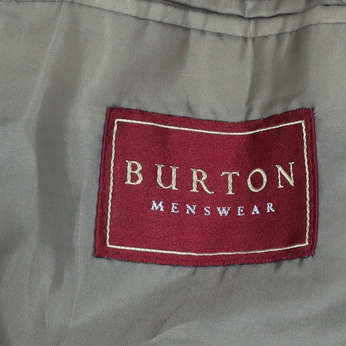 Burton Menswear Men's Beige Wool Blend 40 Long Blazer Jacket