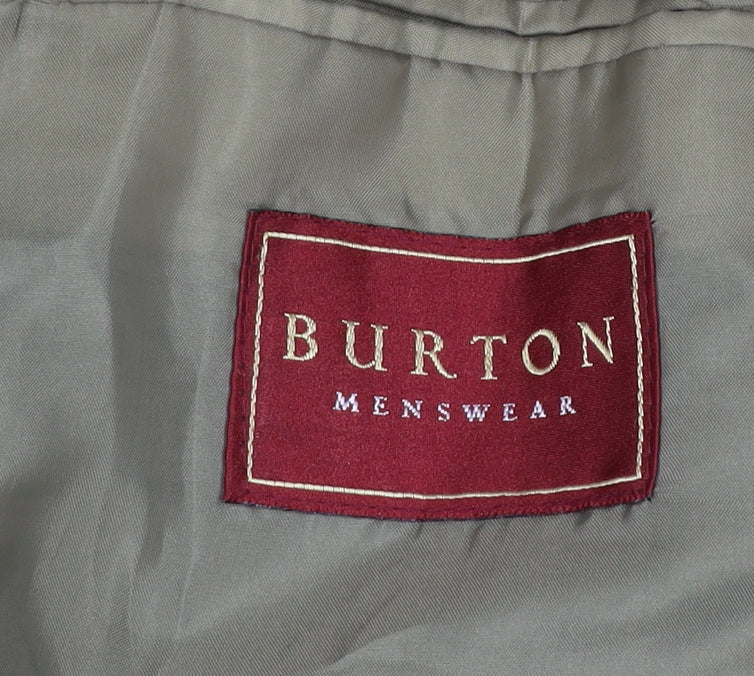 Burton Menswear Men's Beige Wool Blend 40 Long Blazer Jacket