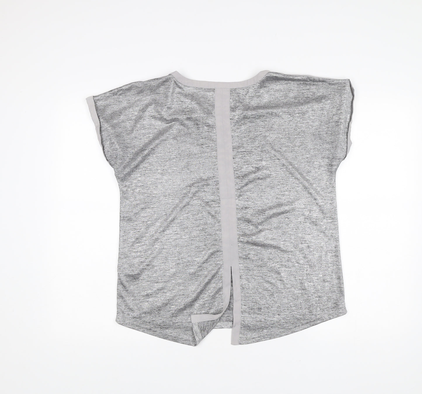 Oasis Womens Grey Round Neck Short Sleeve Jersey T-Shirt M