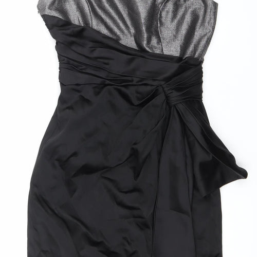 Maggy London Women’s Black Size 10 One Shoulder Sheath Cocktail Dress