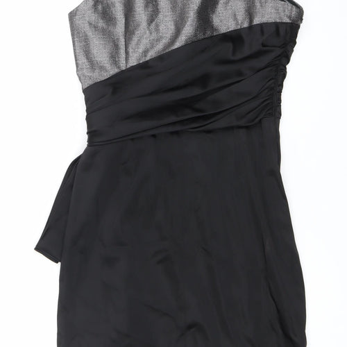 Maggy London Women’s Black Size 10 One Shoulder Sheath Cocktail Dress