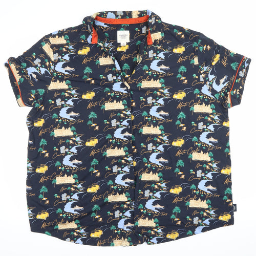 Chelsea Peers Womens Multicoloured Pyjama Shirt Top Size 16