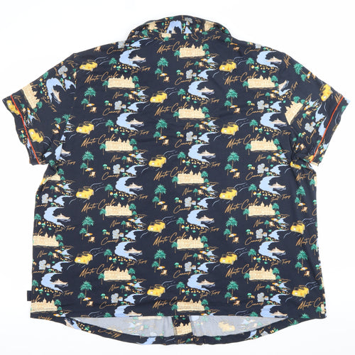 Chelsea Peers Womens Multicoloured Pyjama Shirt Top Size 16