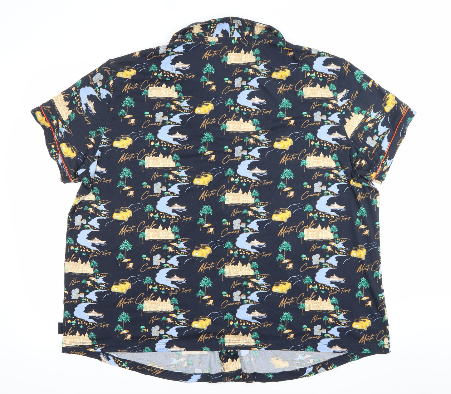 Chelsea Peers Womens Multicoloured Pyjama Shirt Top Size 16