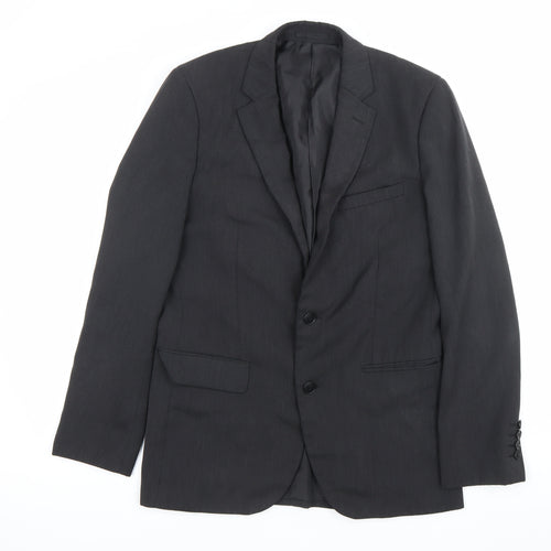 Fellini Traveller Men's Grey 36R Blazer Jacket Single-Breasted