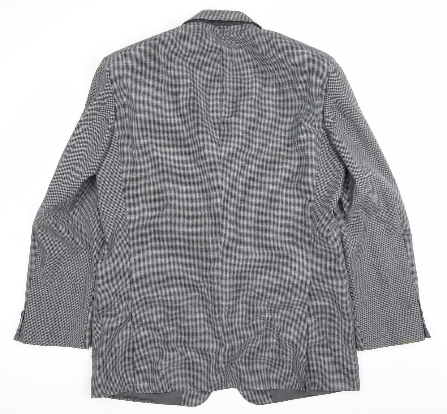 Marks and Spencer Men's Grey 42L Wool Blend Blazer Jacket Classic Fit