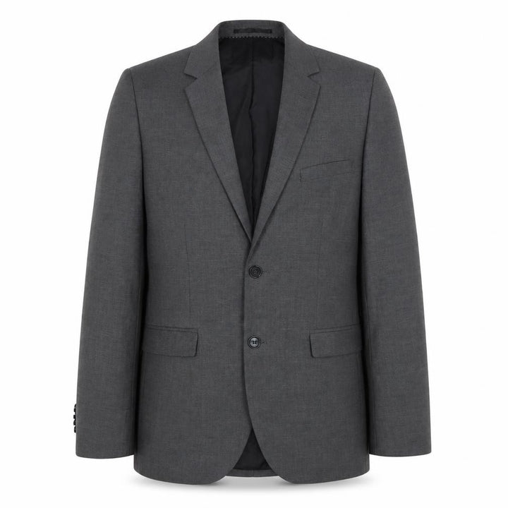 H&M Men Grey Blazer Jacket Size L 40 Regular Fit Two Button