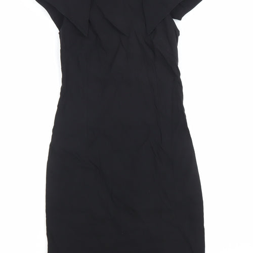 Vesper Womens Black Sheath Knee Length Stretch Dress Size 8