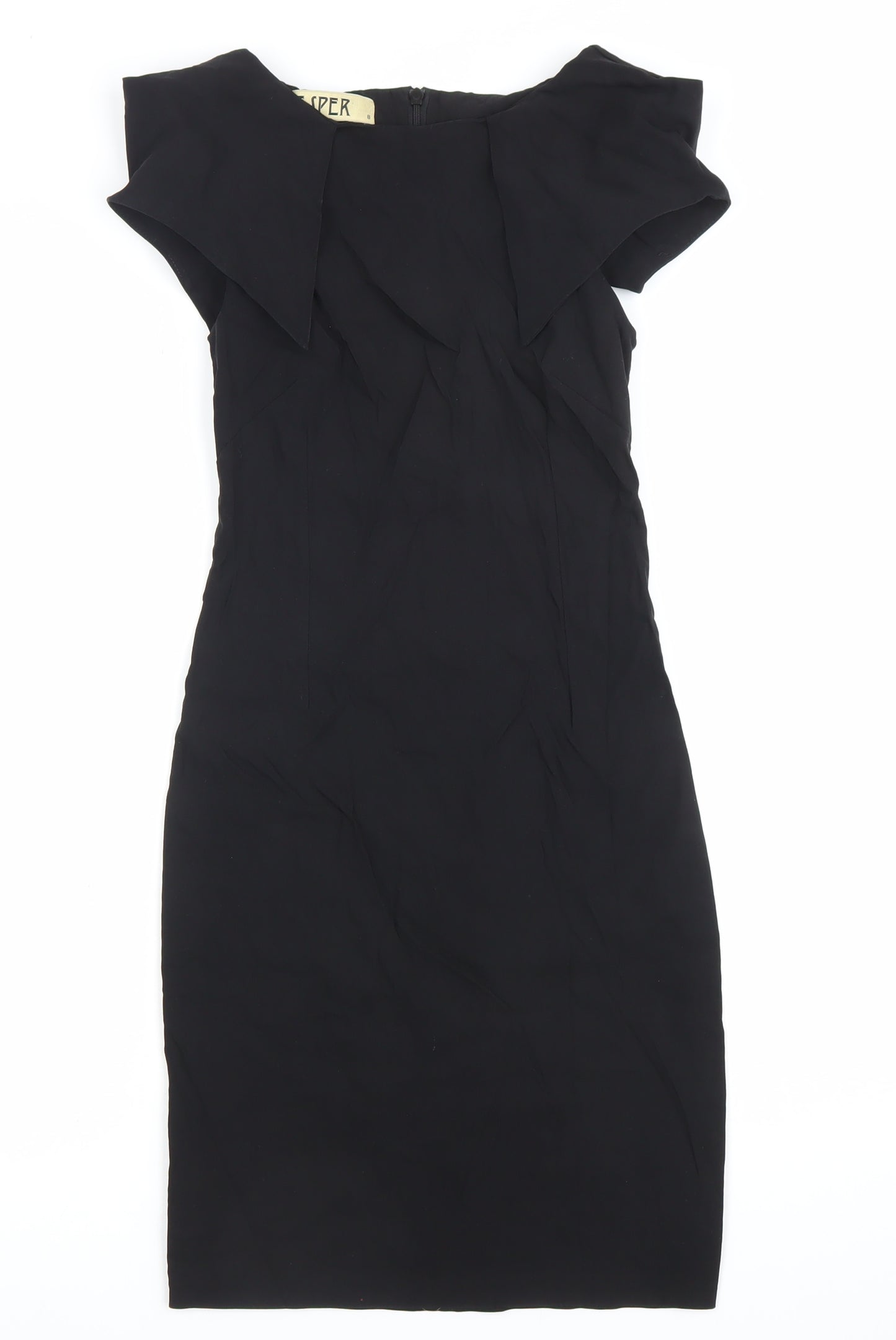 Vesper Womens Black Sheath Knee Length Stretch Dress Size 8