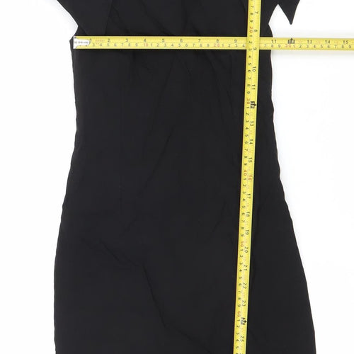 Vesper Womens Black Sheath Knee Length Stretch Dress Size 8