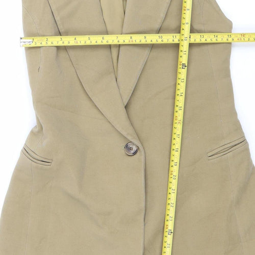 & Other Stories Women’s Beige Mid-Length Waistcoat Size 8