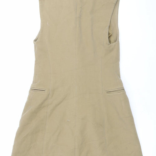 & Other Stories Women’s Beige Mid-Length Waistcoat Size 8