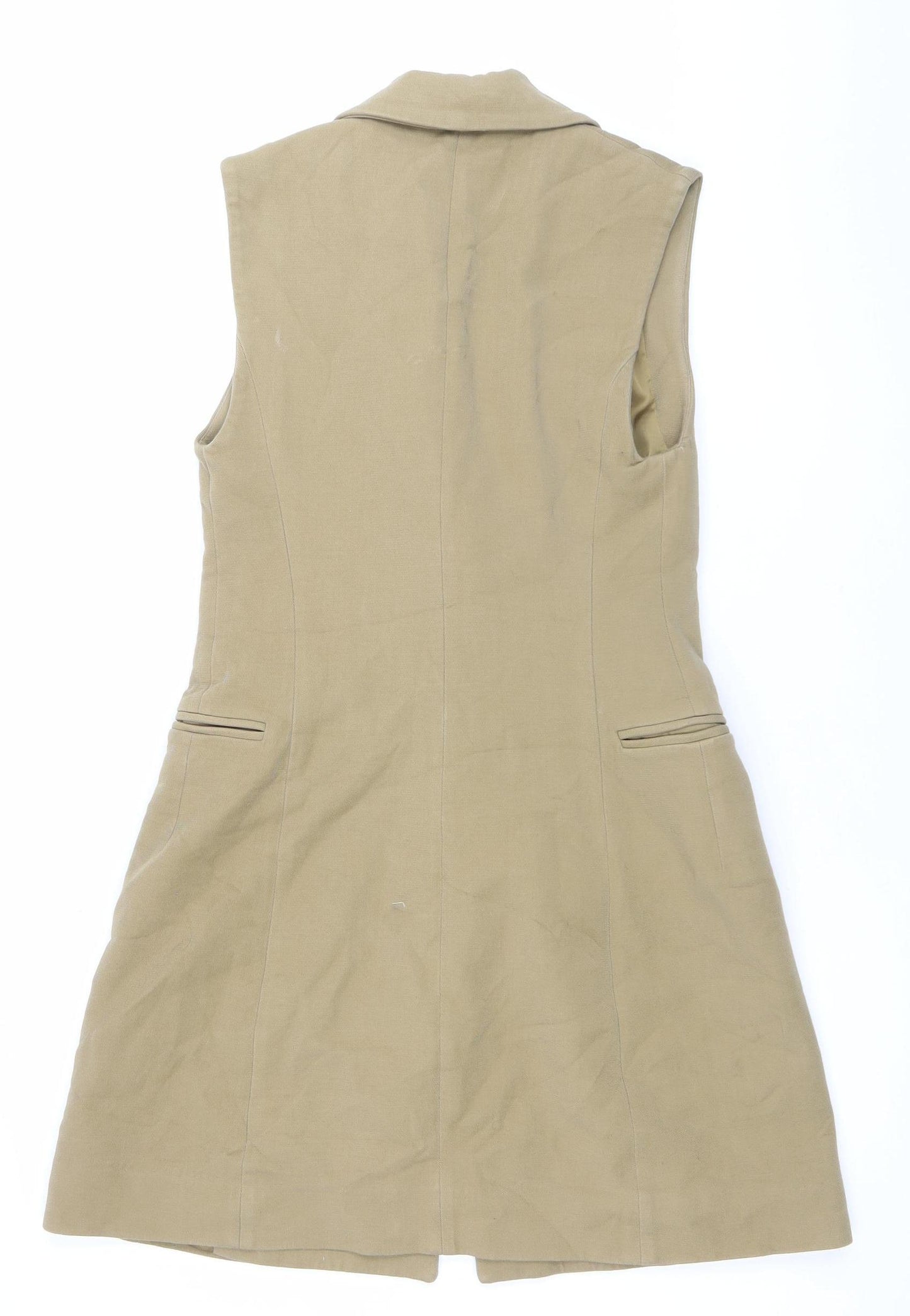 & Other Stories Women’s Beige Mid-Length Waistcoat Size 8