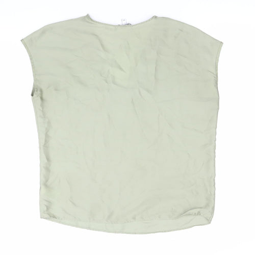 Next Women’s Petite Green Lace V-Neck Sleeveless Blouse Size 8
