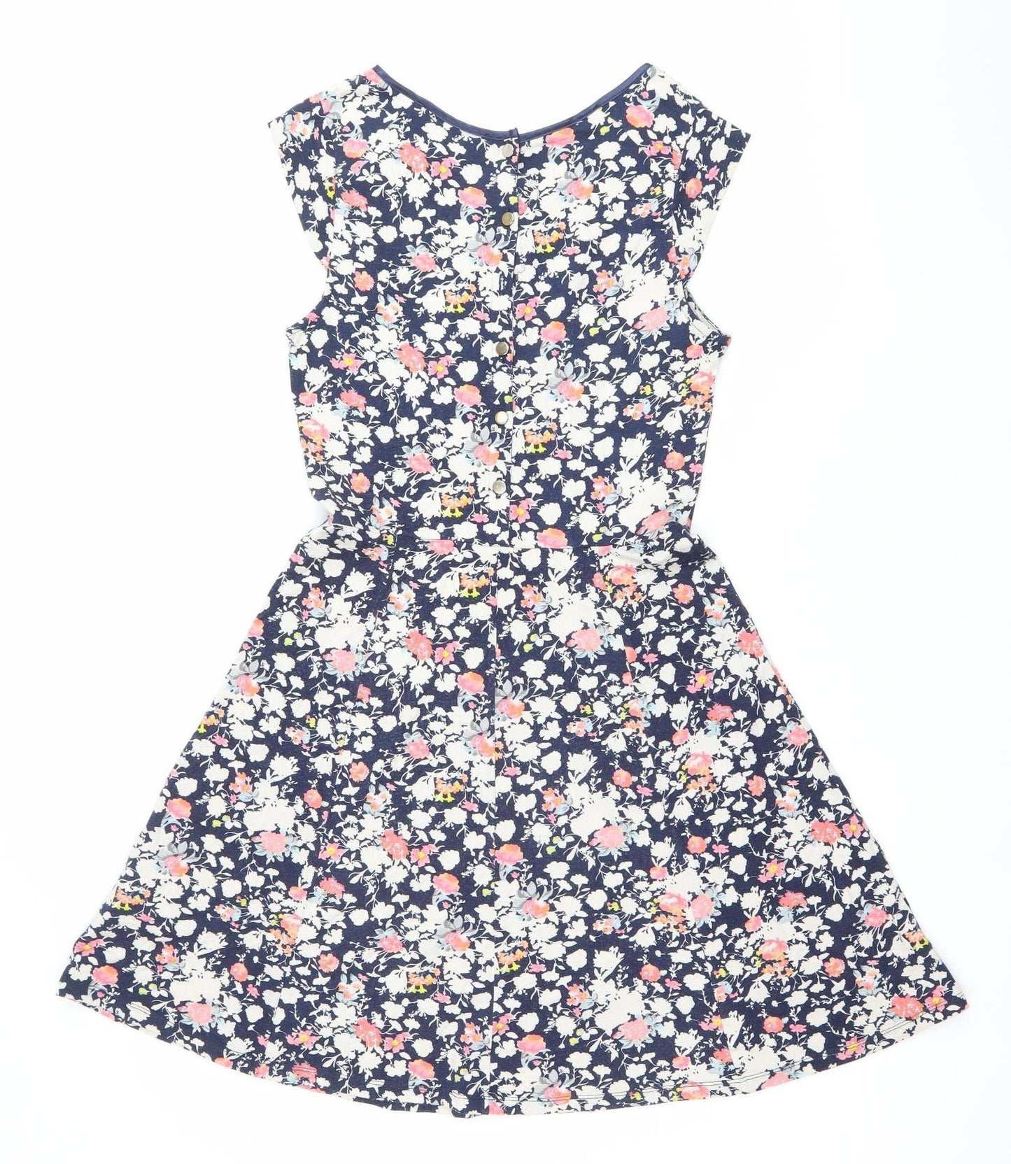 Oasis Womens Multicoloured Floral Fit & Flare Dress M