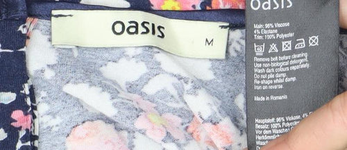 Oasis Womens Multicoloured Floral Fit & Flare Dress M