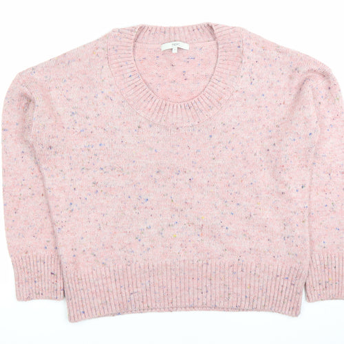Next Womens Pink Size 12 Scoop Neck Knit Jumper