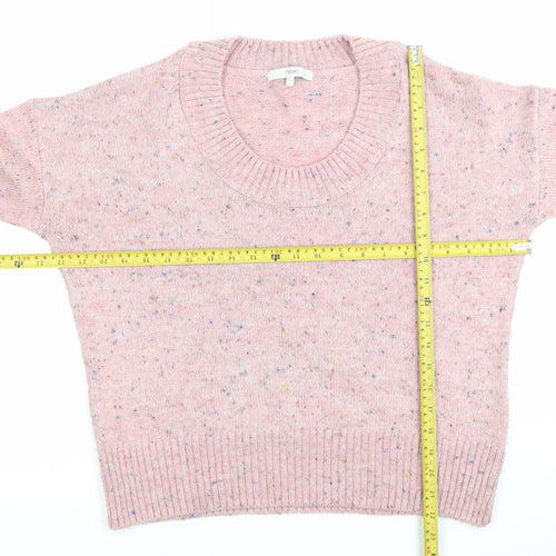 Next Womens Pink Size 12 Scoop Neck Knit Jumper