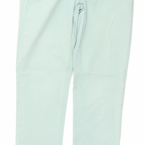 Fat Face Women’s Green Size 8 Straight Fit Cotton Jeans