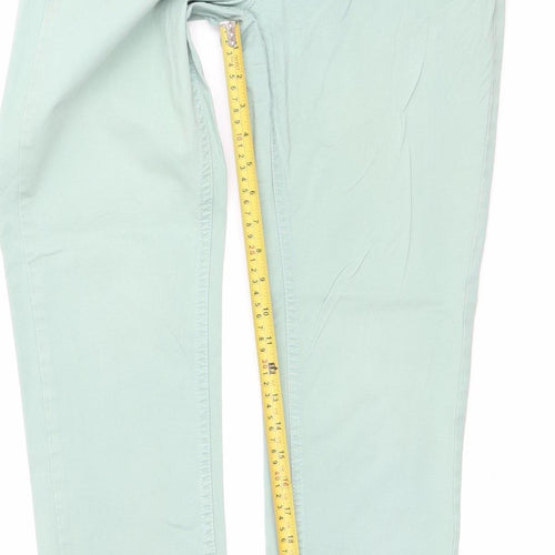 Fat Face Women’s Green Size 8 Straight Fit Cotton Jeans