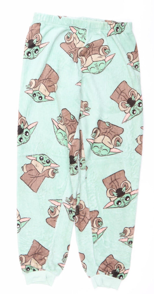 Primark Women’s Green Star Wars Pyjama Pants S Fleece Trousers