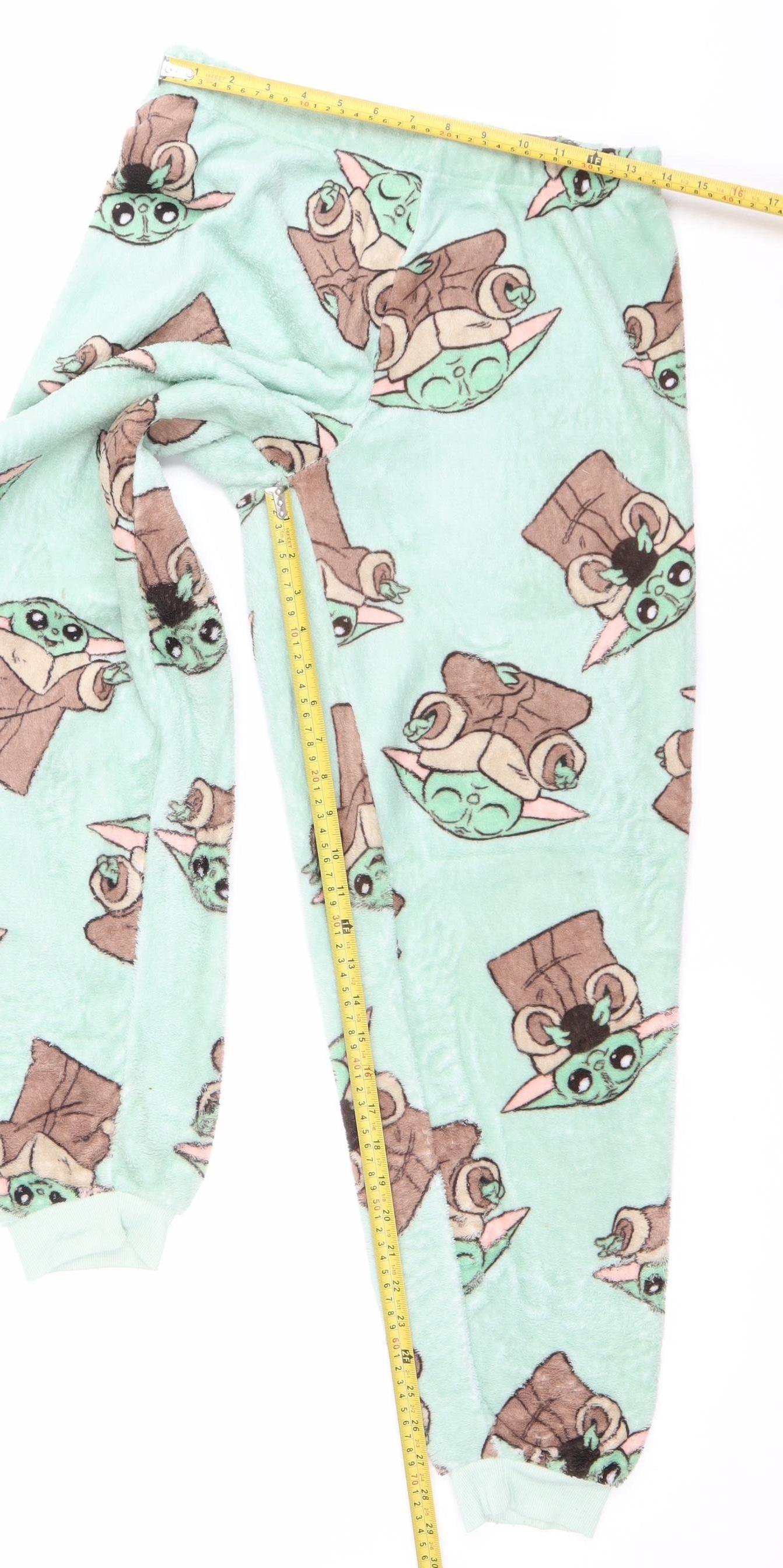 Primark Women’s Green Star Wars Pyjama Pants S Fleece Trousers
