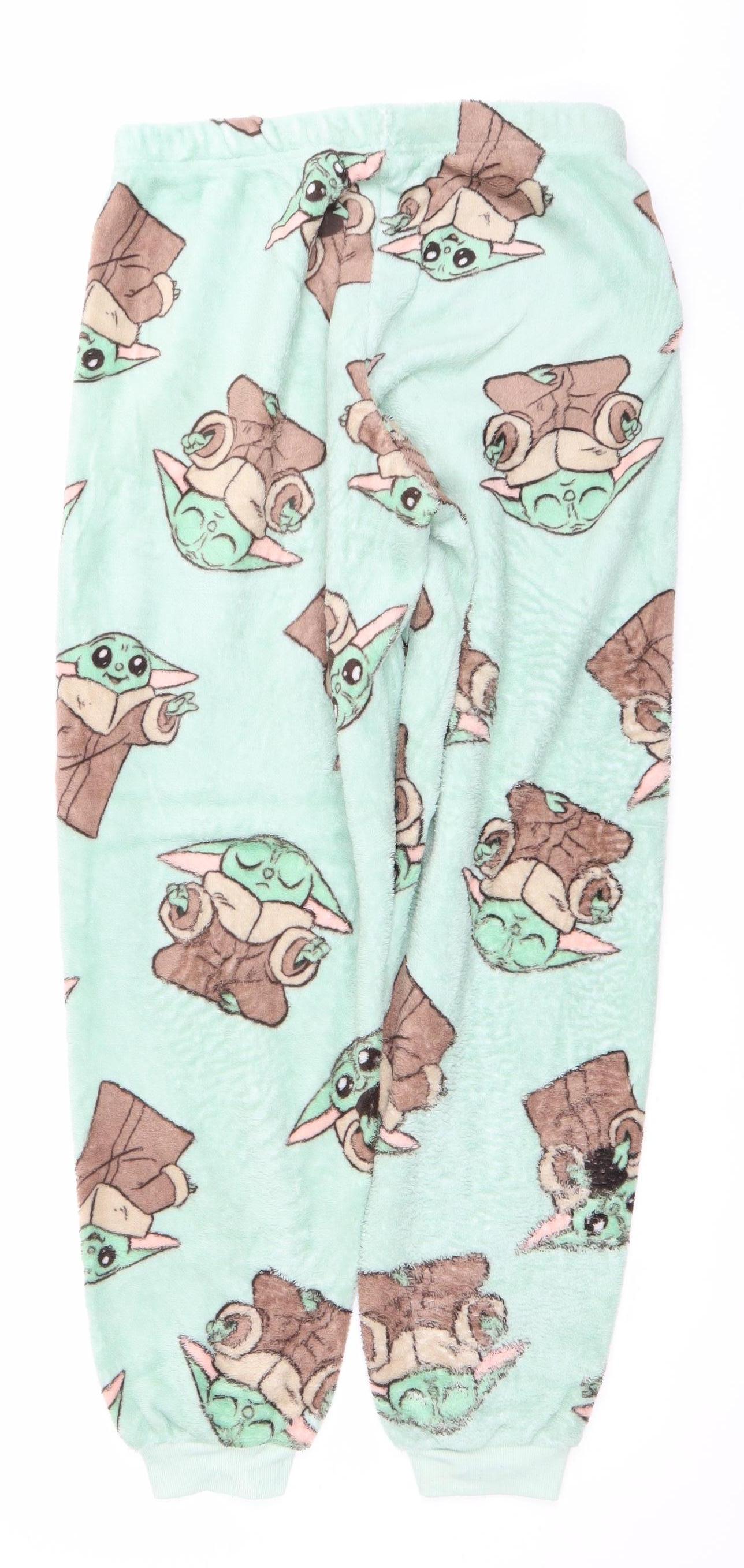 Primark Women’s Green Star Wars Pyjama Pants S Fleece Trousers