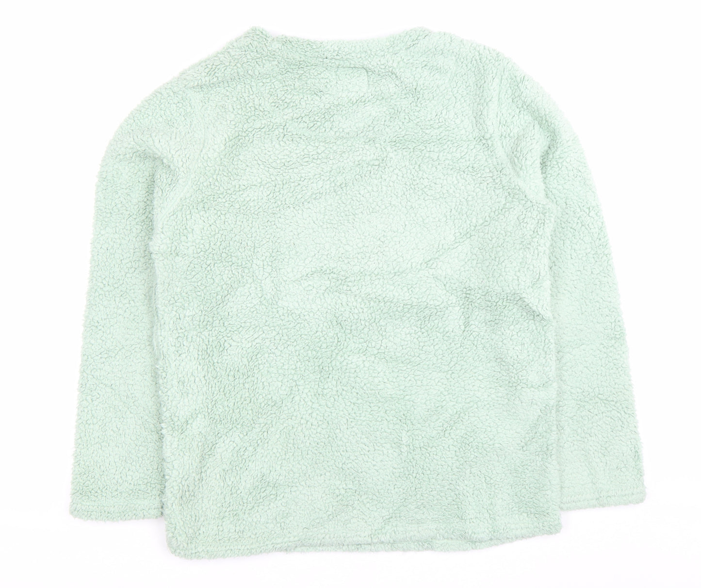 Star Wars Women Green Fleece Baby Yoda Pyjama Top Size S