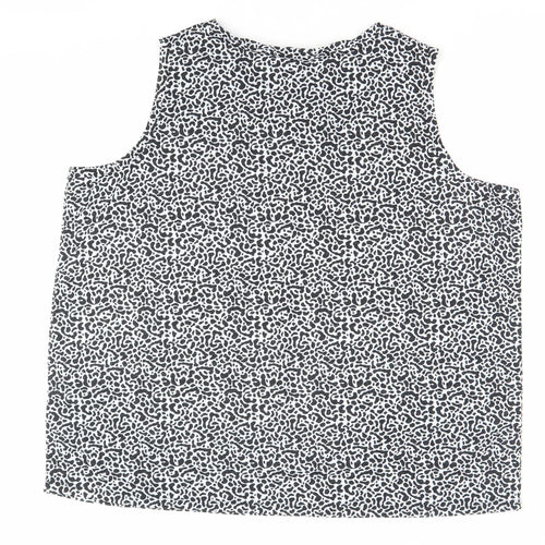 Marks and Spencer Women’s Black White Animal Print Tank Top Size 22