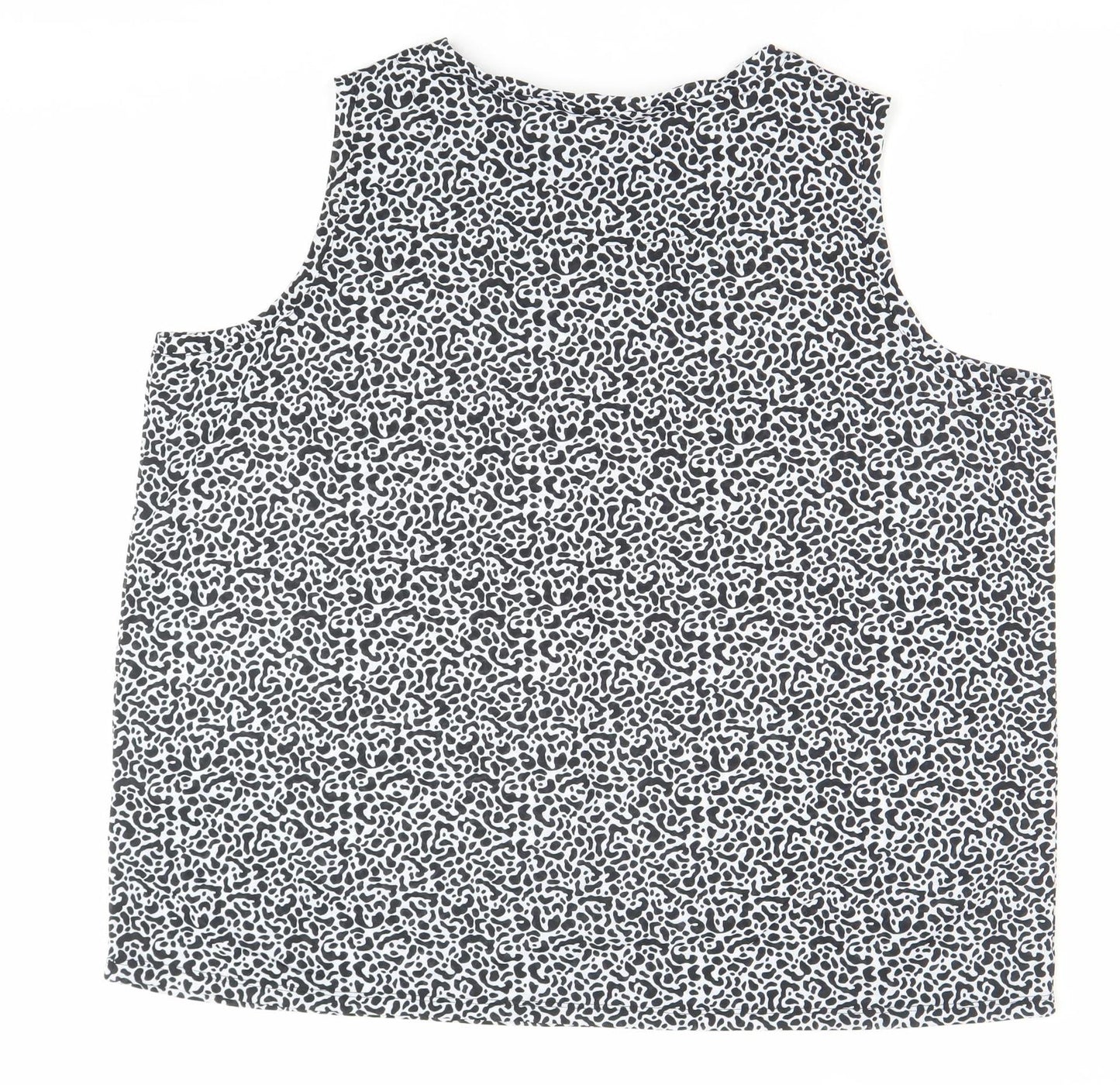 Marks and Spencer Women’s Black White Animal Print Tank Top Size 22