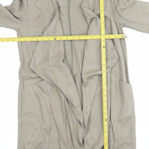 Marks and Spencer Women Beige Petite Size 6P Lyocell Coatigan