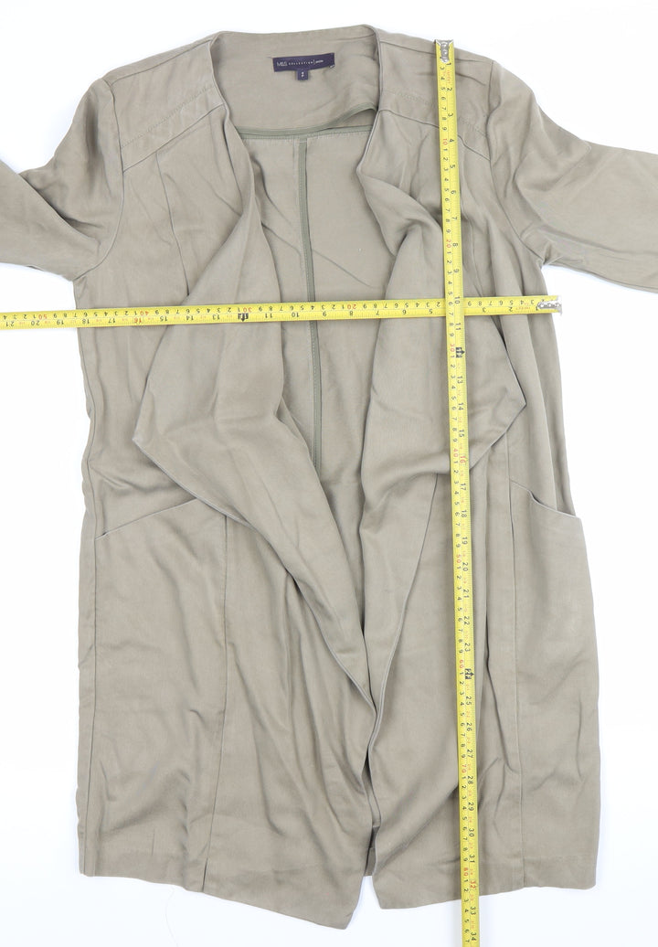 Marks and Spencer Women Beige Petite Size 6P Lyocell Coatigan