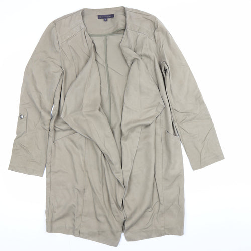 Marks and Spencer Women Beige Petite Size 6P Lyocell Coatigan