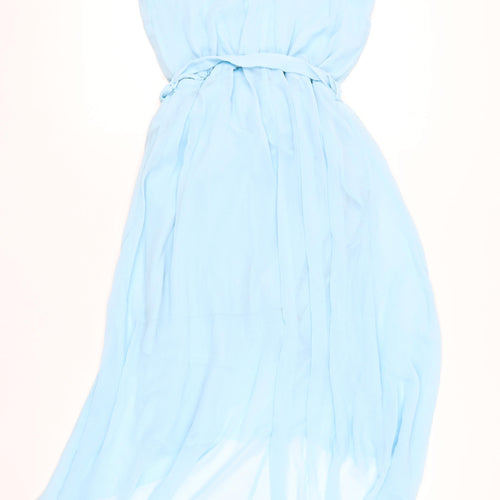 Select Women’s Blue Hi-Low Sleeveless Maxi Dress UK 12