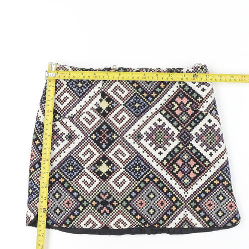 Cameo Rose Women’s Multicoloured Size 8 Geometric Mini Skirt