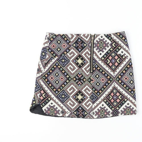 Cameo Rose Women’s Multicoloured Size 8 Geometric Mini Skirt