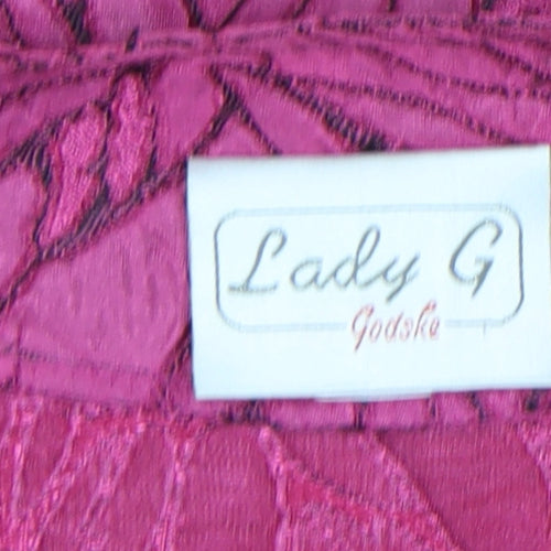 Lady G Women’s Pink Floral Blouse Size 18 Short Sleeve Tunic