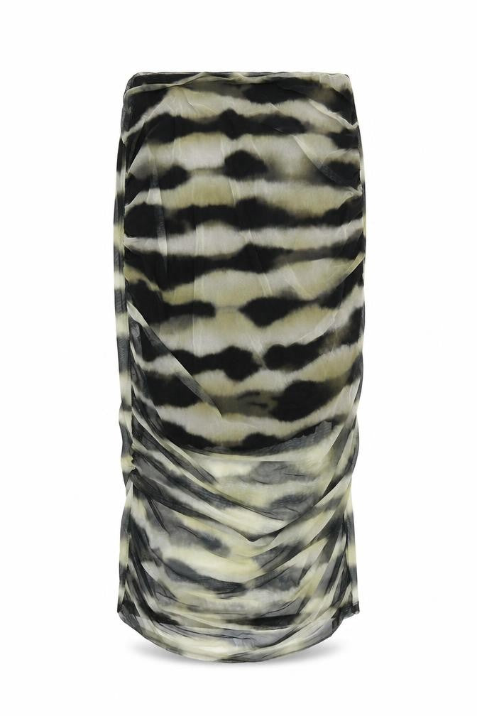 New Collection Womens Multicoloured Animal Print Midi Skirt 2XL